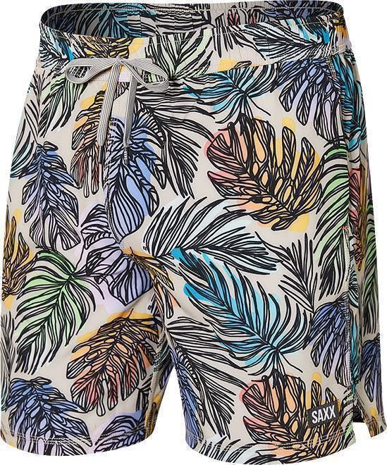 Oh Buoy 2n1 Volley Shorts, 7" Inseam - Mens - jungle glow-multi 1