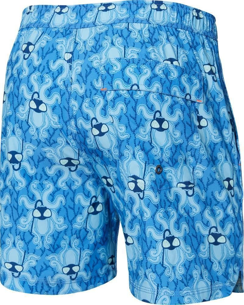Oh Buoy 2n1 Volley Shorts, 7" Inseam - Mens - krakken toile-blue 1