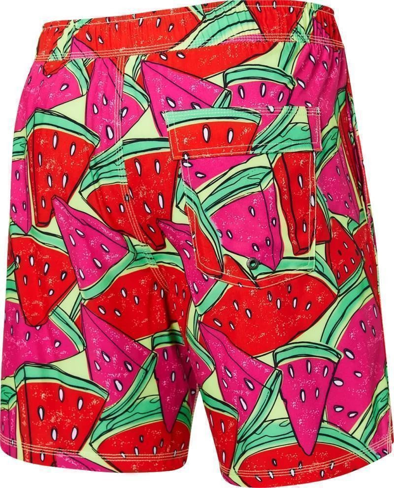 Oh Buoy 2n1 Volley Shorts, 7" Inseam - Mens - mega mega melon-red 1
