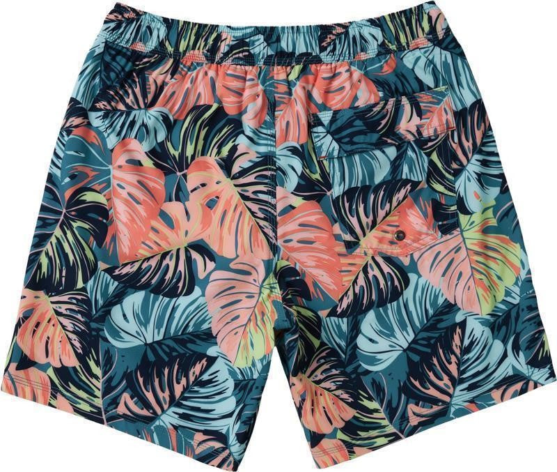 Oh Buoy 2n1 Volley Shorts, 7" Inseam - Mens - mr phil o dendren-blue 1