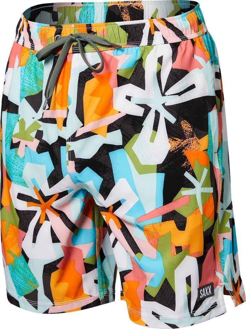Oh Buoy 2n1 Volley Shorts, 7" Inseam - Mens - multi asterix tropix 1