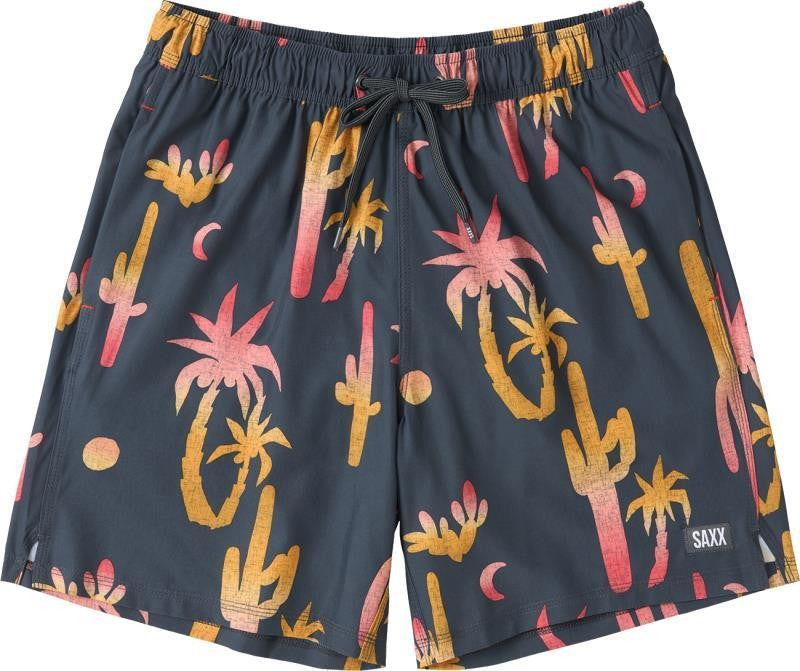 Oh Buoy 2n1 Volley Shorts, 7" Inseam - Mens - oasis-ebony 1
