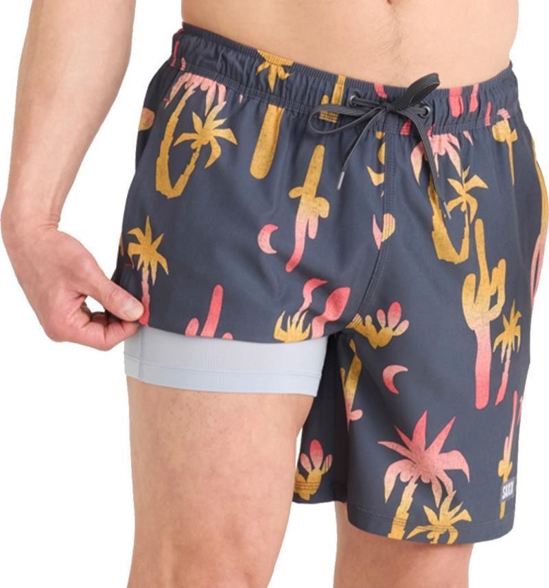 Oh Buoy 2n1 Volley Shorts, 7" Inseam - Mens - oasis-ebony 1