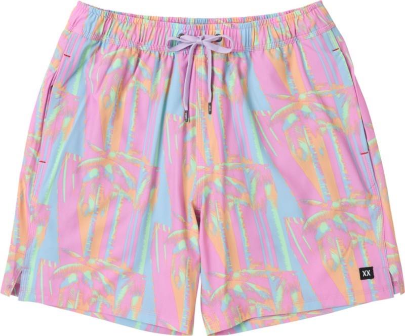 Oh Buoy 2n1 Volley Shorts, 7" Inseam - Mens - optic tropic-multi 1