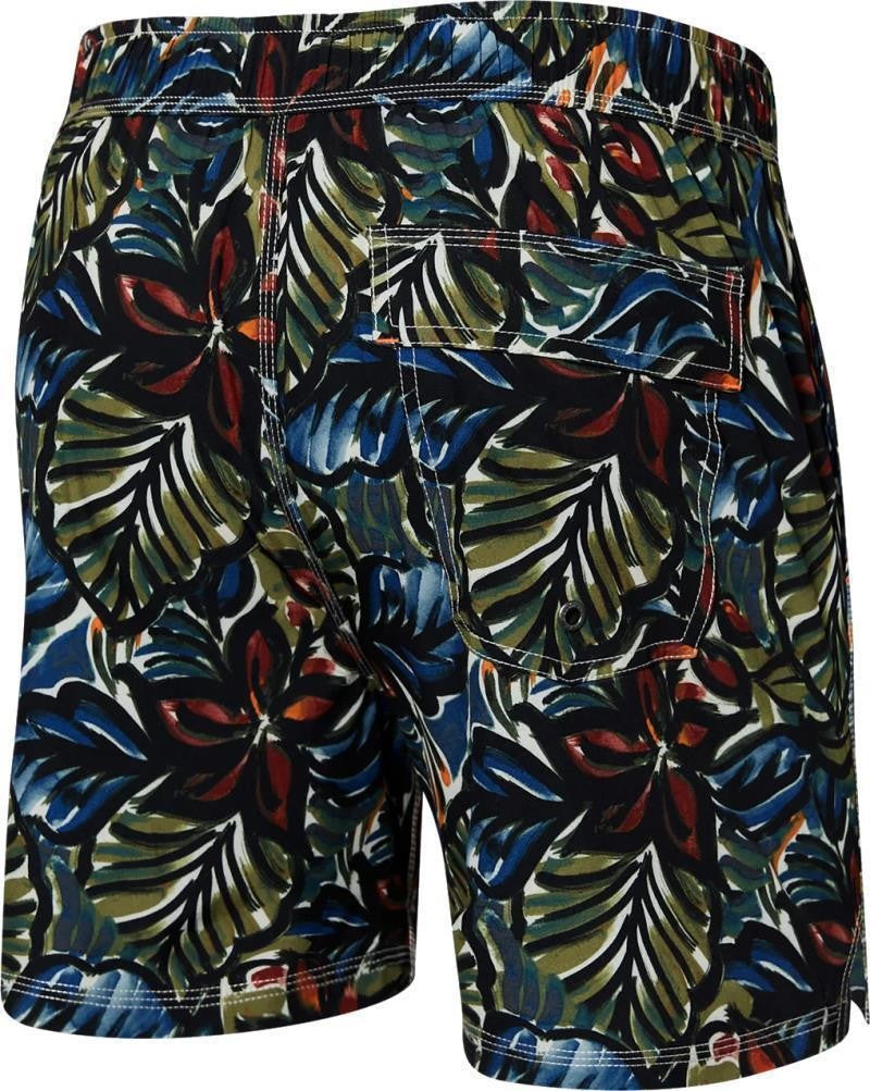 Oh Buoy 2n1 Volley Shorts, 7" Inseam - Mens - painterly paradise-multi 1