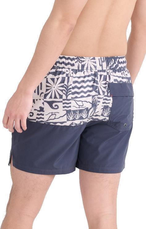 Oh Buoy Colorblocked 2n1 Volley, 5" Inseam - Mens - West Coast / India Ink 4