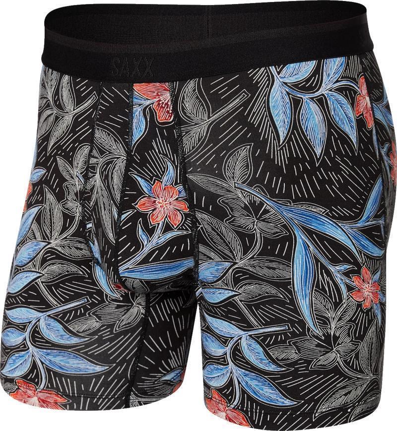 Platinum Boxer Brief Fly, 5" Inseam - Mens - Black Vine Batik 1