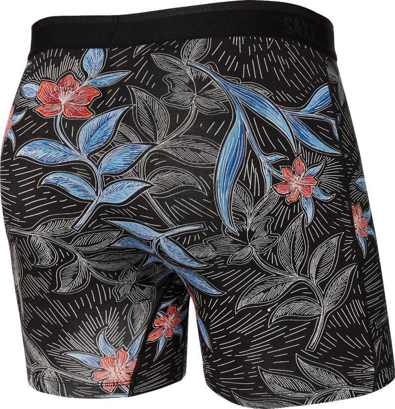 Platinum Boxer Brief Fly, 5" Inseam - Mens - Black Vine Batik 2