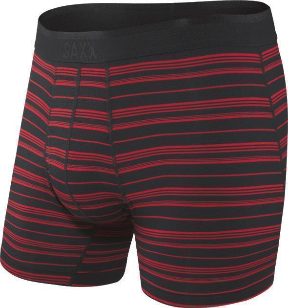 Platinum Boxer Brief Fly, 5" Inseam - Mens - Black / Red Tidal Stripe 1