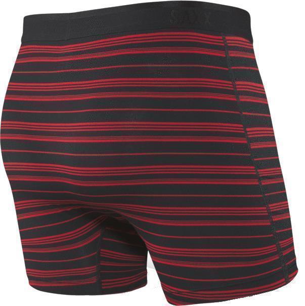 Platinum Boxer Brief Fly, 5" Inseam - Mens - Black / Red Tidal Stripe 2