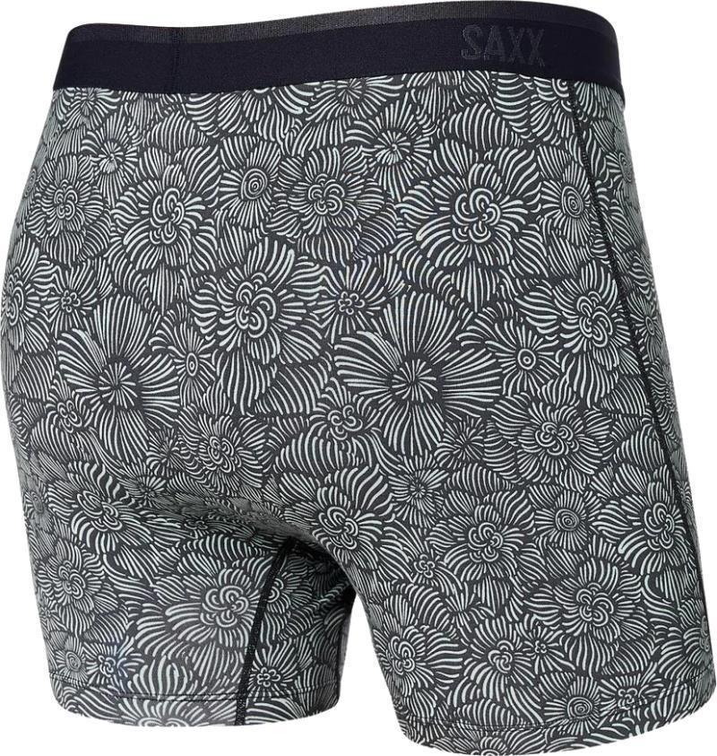 Platinum Boxer Brief Fly, 5" Inseam - Mens - India Ink Flora Sketch 2