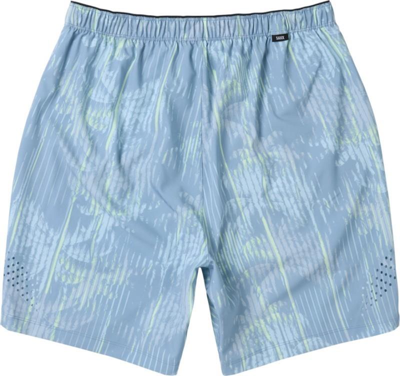 Power Moves 2n1 Shorts, 7" Inseam - Mens - palm screen-faded denim 1
