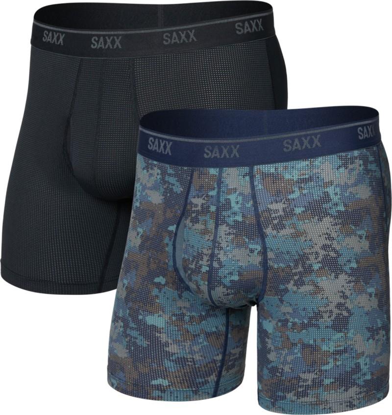 Quest Quick-Dry Mesh Boxer Brief Fly, 6" Inseam - Mens - 2 Pack - matrix camo / black 1