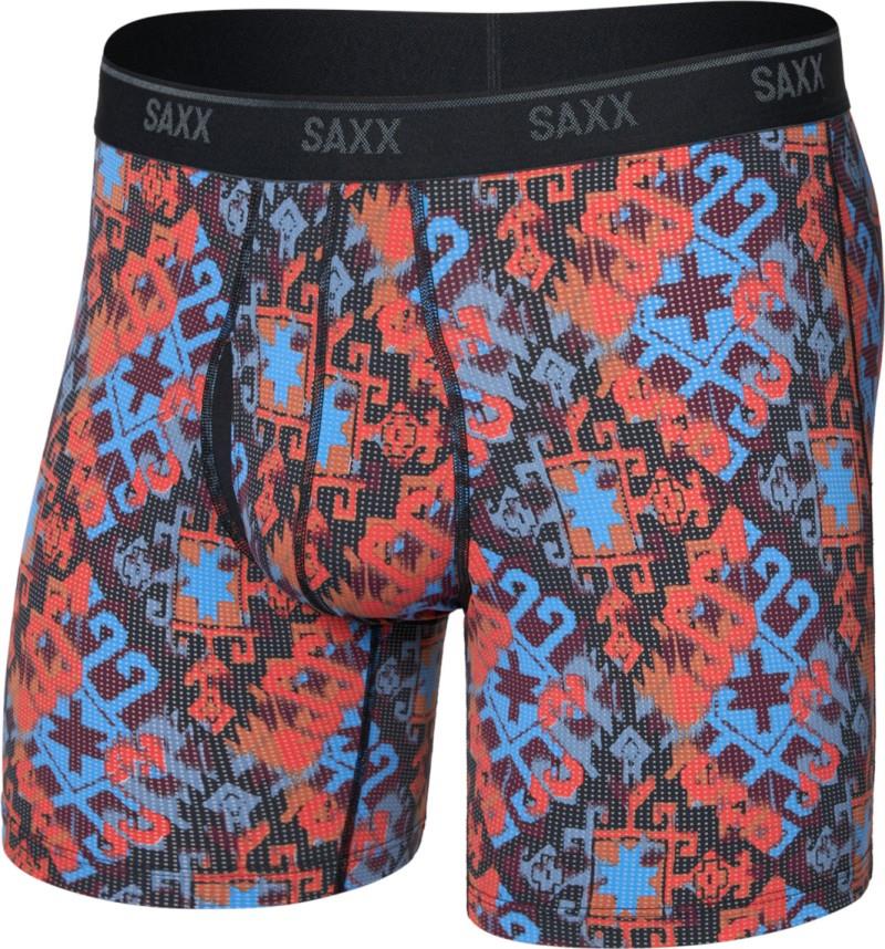 Quest Quick-Dry Mesh Boxer Brief Fly, 6" Inseam - Mens - heritage weave-multi 1