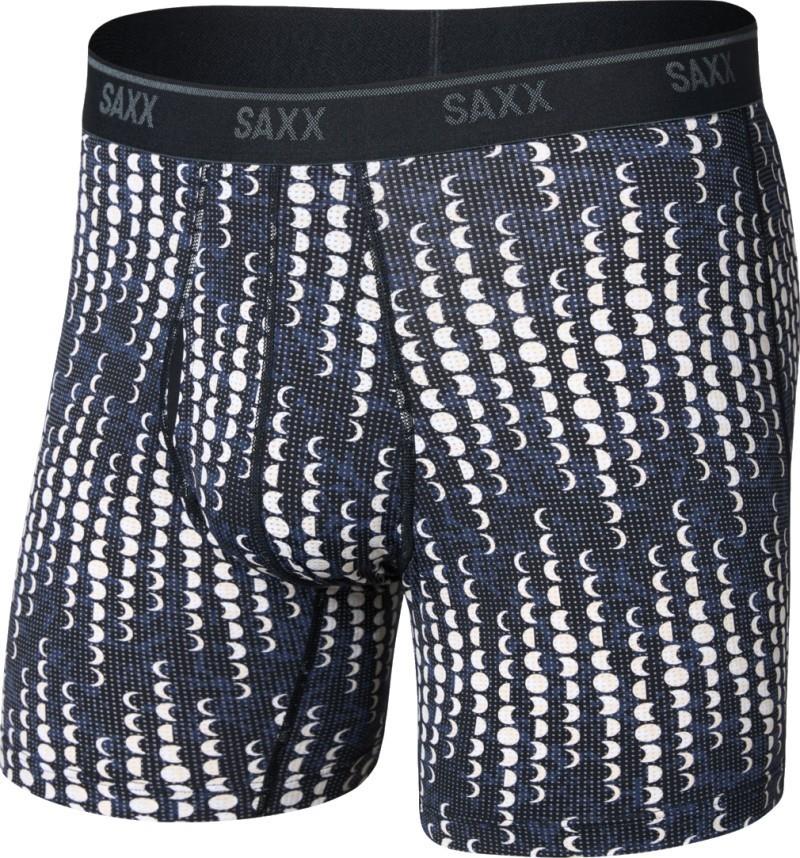 Quest Quick-Dry Mesh Boxer Briefs w/ Fly, 6" Inseam - Mens - moonrise-black 1
