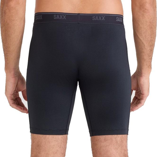 Quest Quick-Dry Mesh Long Boxer Briefs w/ Fly, 8" Inseam - Mens - black 1