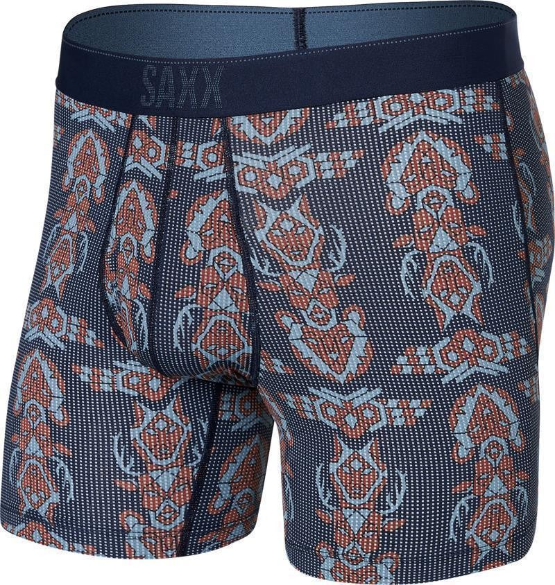 Quest Quick Dry Mesh Boxer Brief Fly, 5" Inseam - Mens - animal spirit-maritime 1
