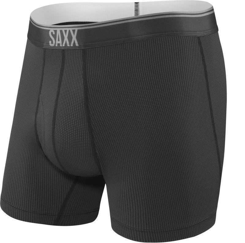Quest Quick Dry Mesh Boxer Brief Fly, 5" Inseam - Mens - black 1