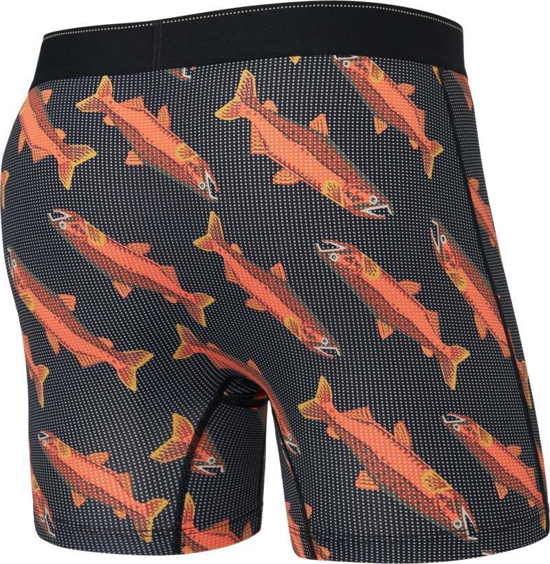 Quest Quick Dry Mesh Boxer Brief Fly, 5" Inseam - Mens - coho-black 1