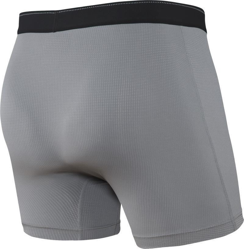 Quest Quick Dry Mesh Boxer Brief Fly, 5" Inseam - Mens - dark charcoal ii 1