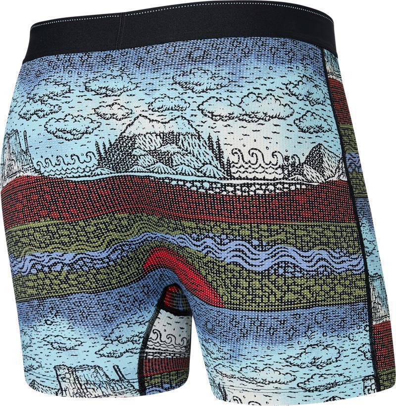 Quest Quick Dry Mesh Boxer Brief Fly, 5" Inseam - Mens - elements-multi 1
