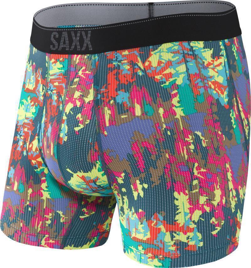 Quest Quick Dry Mesh Boxer Brief Fly, 5" Inseam - Mens - green vivid forest 1