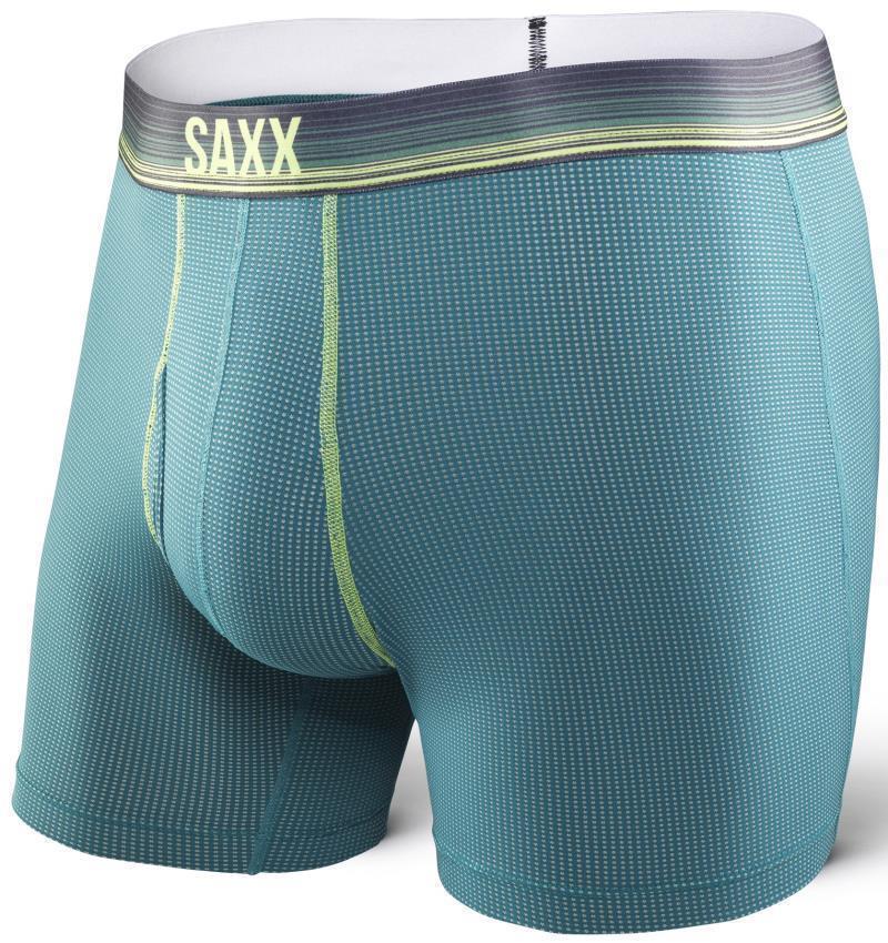 Quest Quick Dry Mesh Boxer Brief Fly, 5" Inseam - Mens - hunter ombre stripe 1