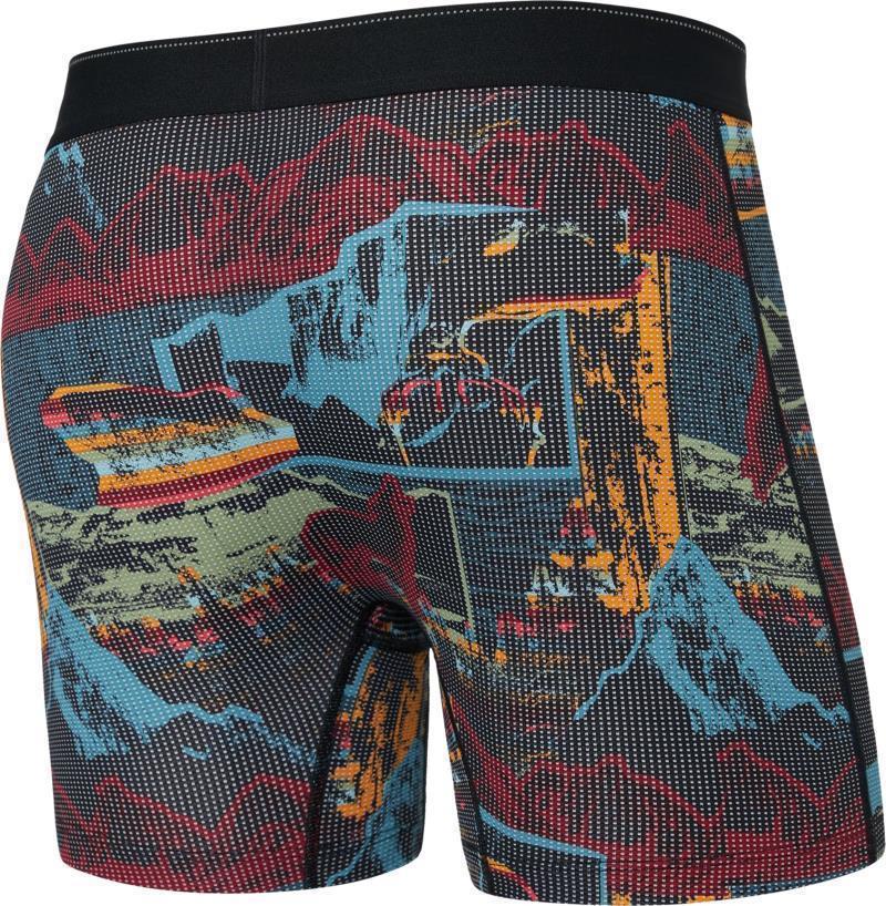 Quest Quick Dry Mesh Boxer Brief Fly, 5" Inseam - Mens - light and shadow-multi 1