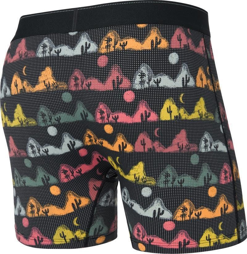 Quest Quick Dry Mesh Boxer Brief Fly, 5" Inseam - Mens - mesa nightfall-black 1