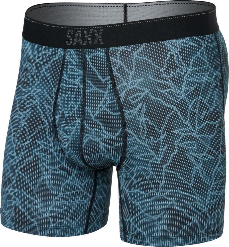 Quest Quick Dry Mesh Boxer Brief Fly, 5" Inseam - Mens - sketchy mountain-black 1