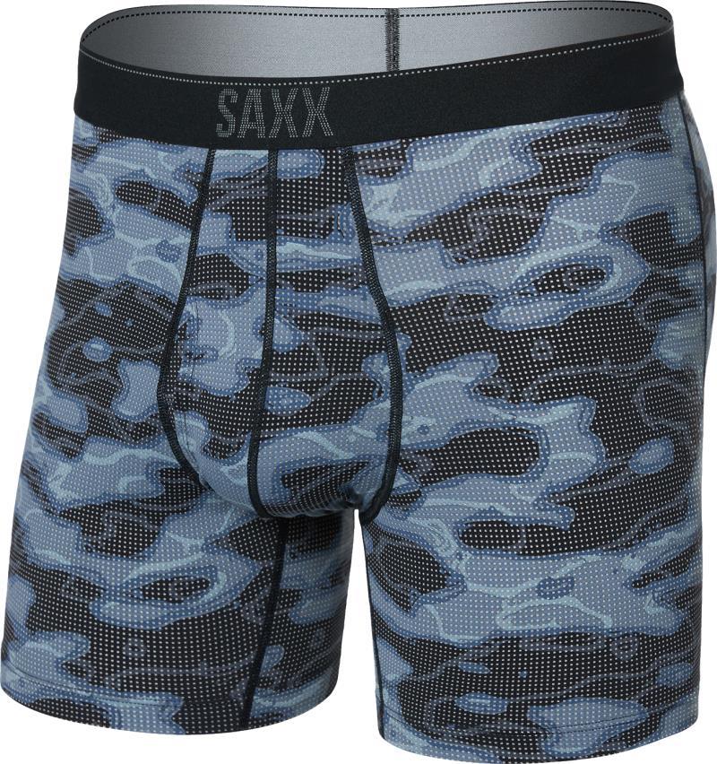 Quest Quick Dry Mesh Boxer Brief Fly, 5" Inseam - Mens - waterdrop camo-black 1