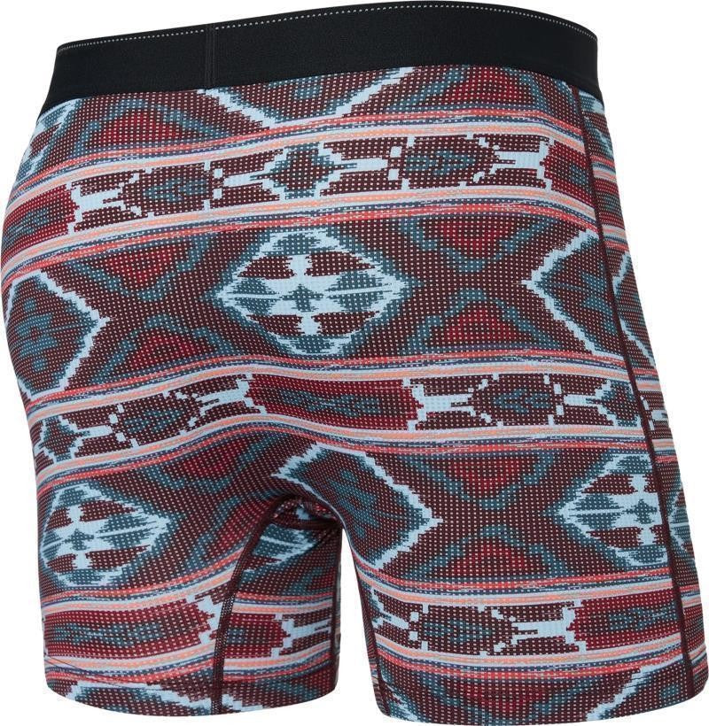 Quest Quick Dry Mesh Boxer Briefs w/ Fly, 5" Inseam - Mens - ikat stripe-multi 1