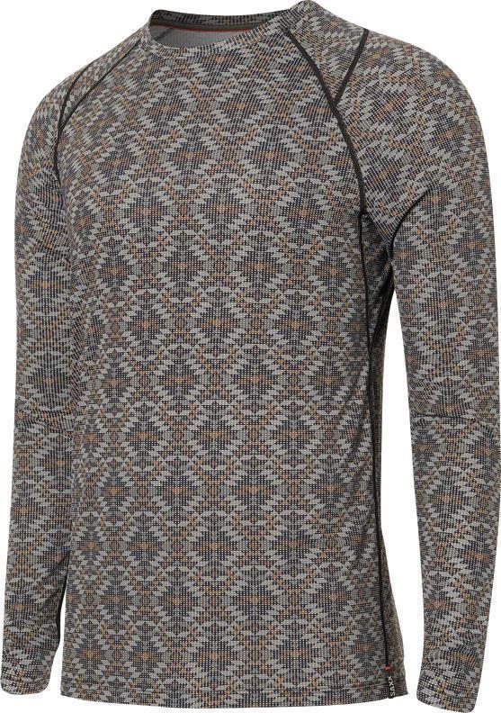 Quest Quick Dry Mesh LS Crew - Mens - Dark Ink Mesa Geo 1