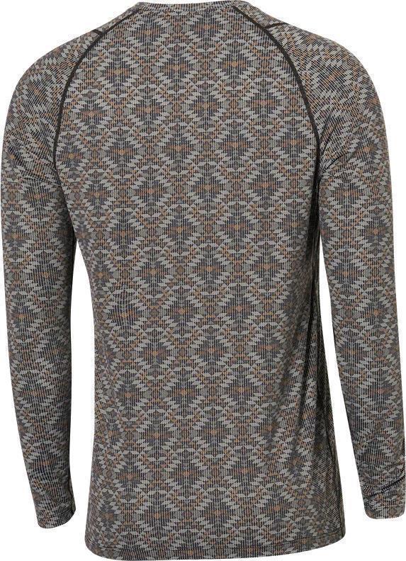 Quest Quick Dry Mesh LS Crew - Mens - Dark Ink Mesa Geo 2