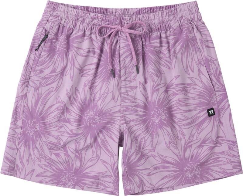 Sea To Shore 2n1 Volley Shorts, 6" Inseam - Mens - big daisy-orchid 1