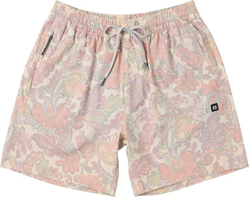 Sea To Shore 2n1 Volley Shorts, 6" Inseam - Mens - wild paisley-cream 1