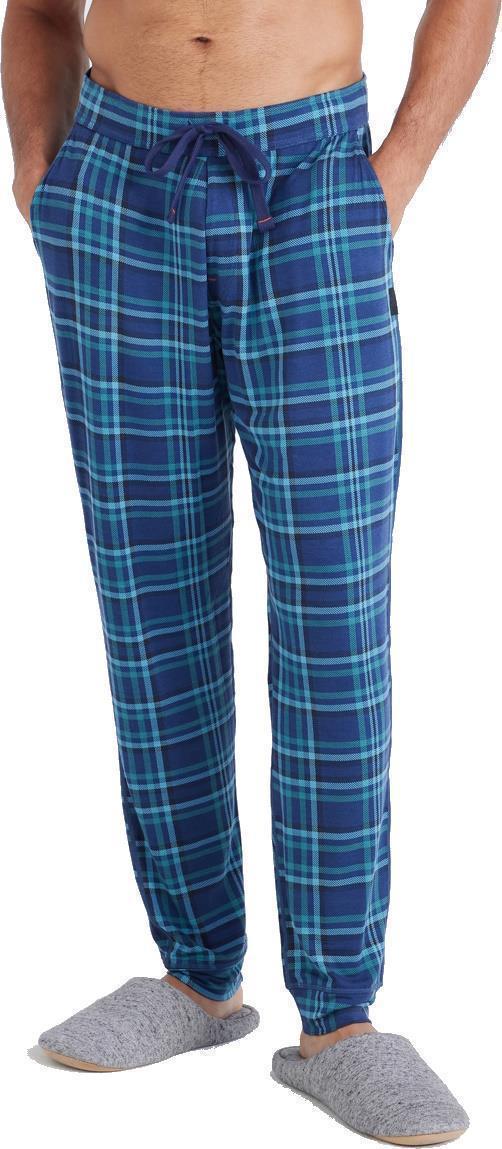 Snooze Pants, 29" Inseam - Mens - Flannel Plaid-Dark Denim 1