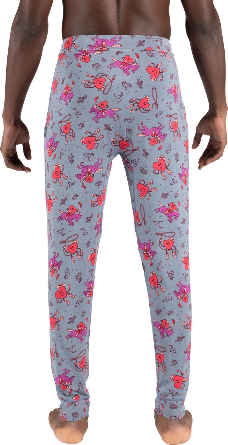 Snooze Pants, 29" Inseam - Mens - I Heart Cowboys-Grey 2