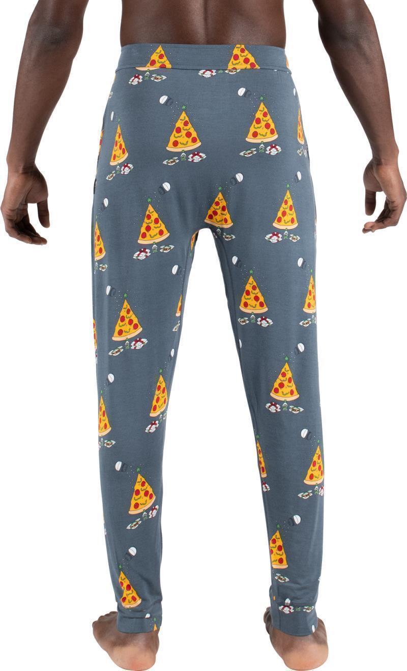 Snooze Pants, 29" Inseam - Mens - Pizza On Earth-Grey 2