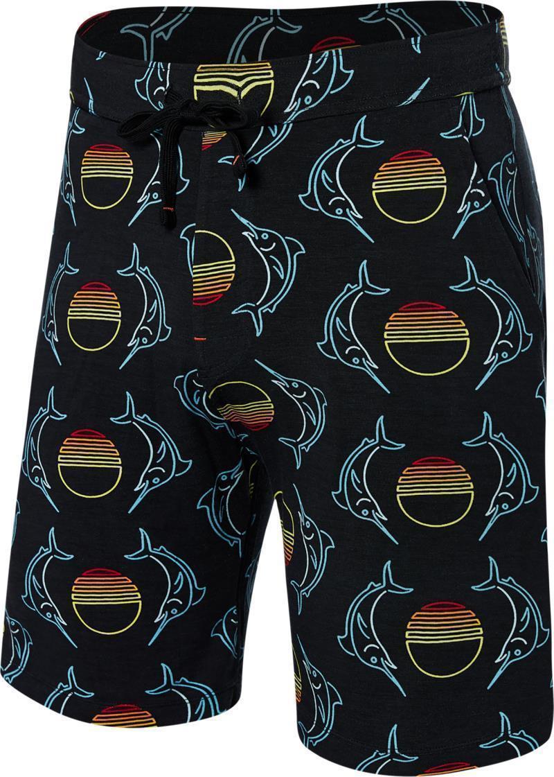 Snooze Shorts, 8" Inseam - Mens - Sunset Crest-Black 1