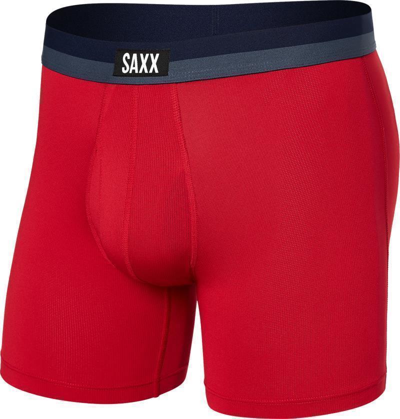 Sport Mesh Boxer Brief Fly, 5" Inseam - Mens - Cherry 1