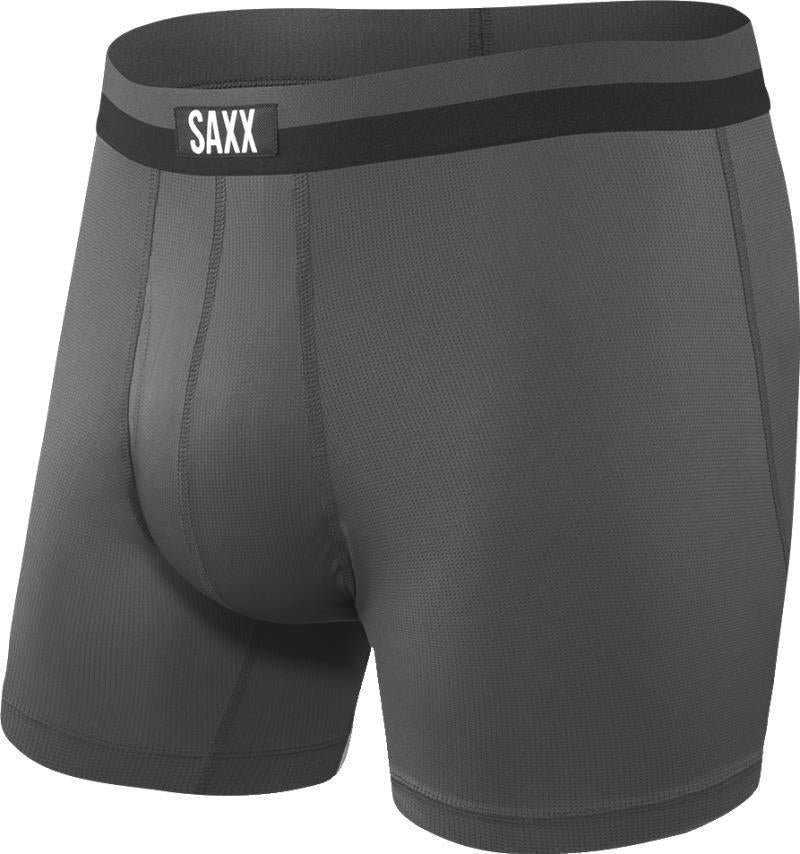 Sport Mesh Boxer Brief Fly, 5" Inseam - Mens - Graphite 1