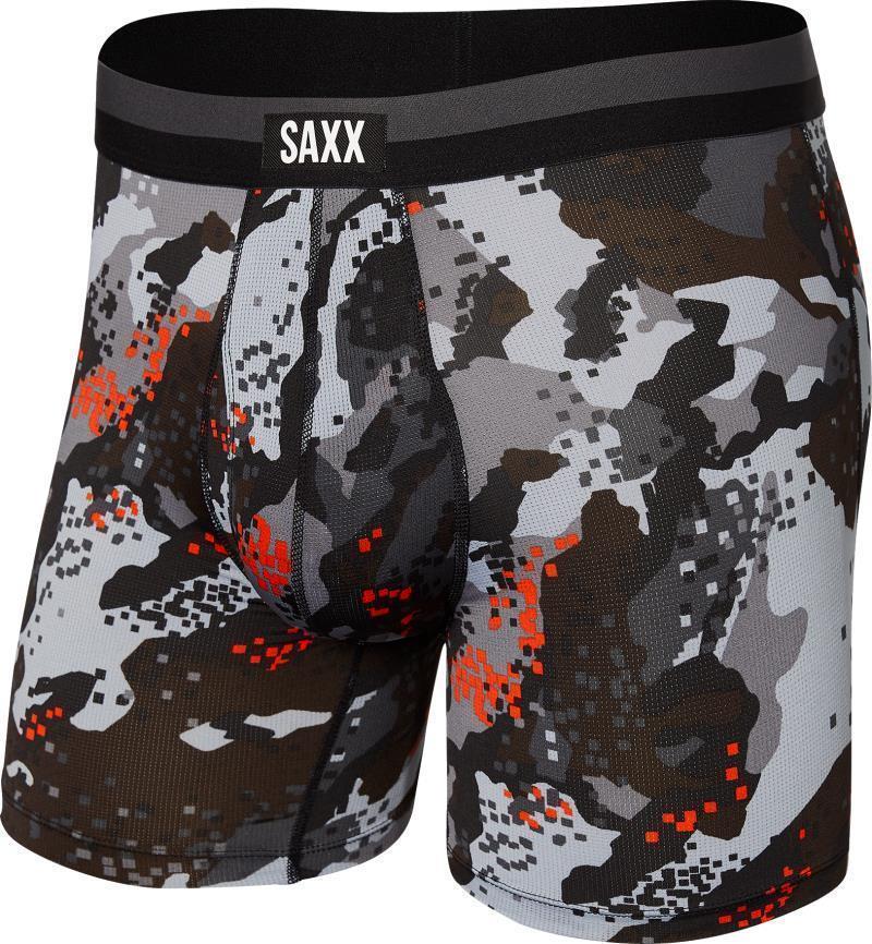 Sport Mesh Boxer Brief Fly, 5" Inseam - Mens - Graphite Digi Quake Camo 1