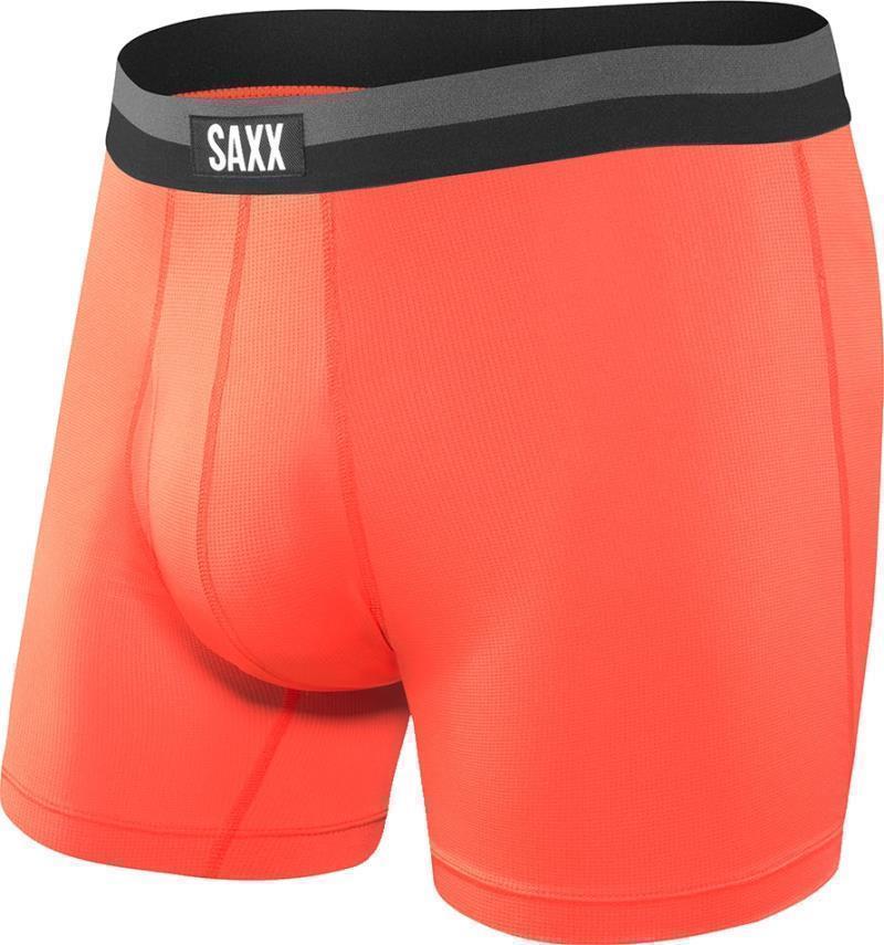 Sport Mesh Boxer Brief Fly, 5" Inseam - Mens - Orange 1