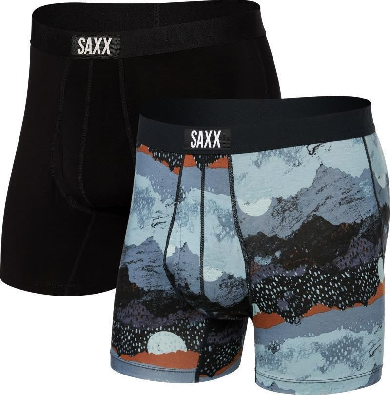 Ultra Super Soft Boxer Brief Fly, 5" Inseam - Mens - 2 Pack - peak winter / black 1