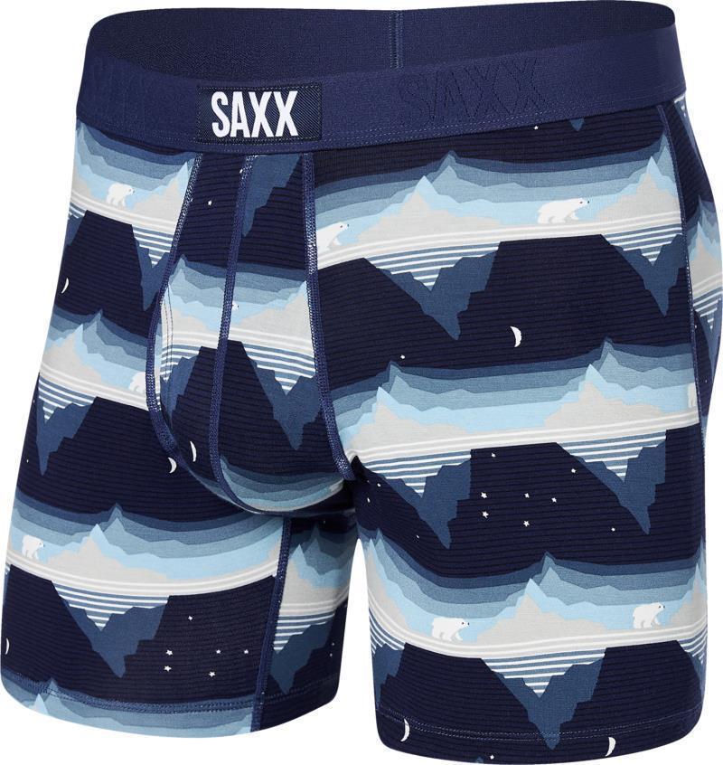 Ultra Super Soft Boxer Brief Fly, 5" Inseam - Mens - go with the floe-navy 1