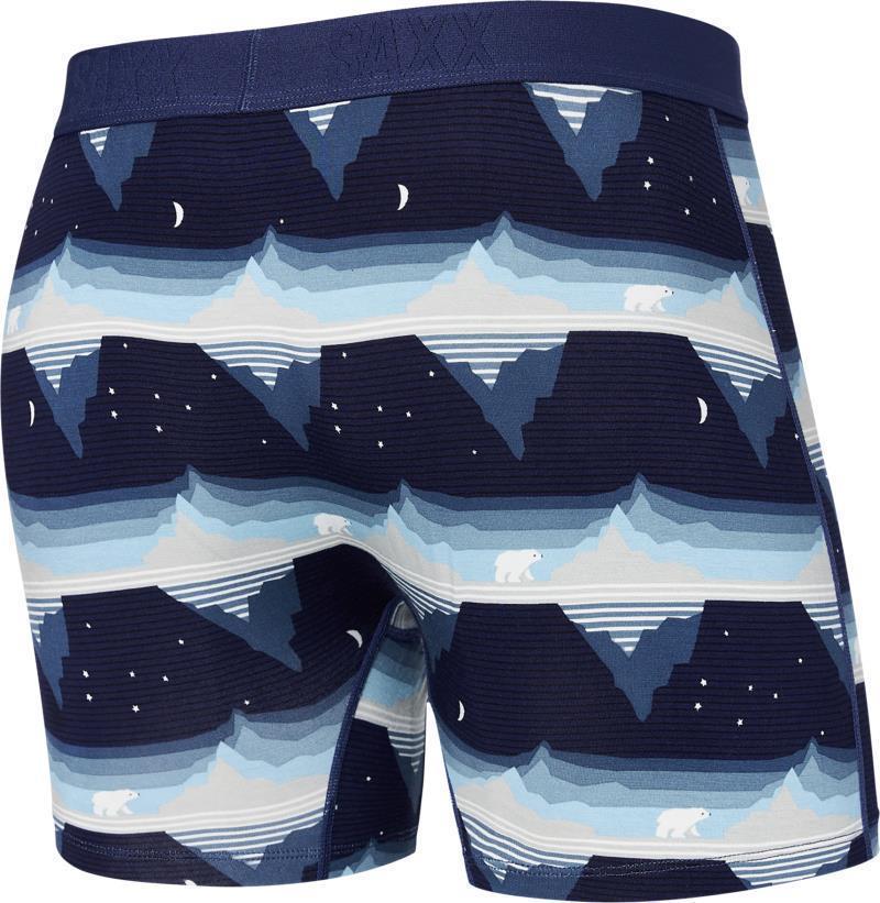 Ultra Super Soft Boxer Brief Fly, 5" Inseam - Mens - go with the floe-navy 1