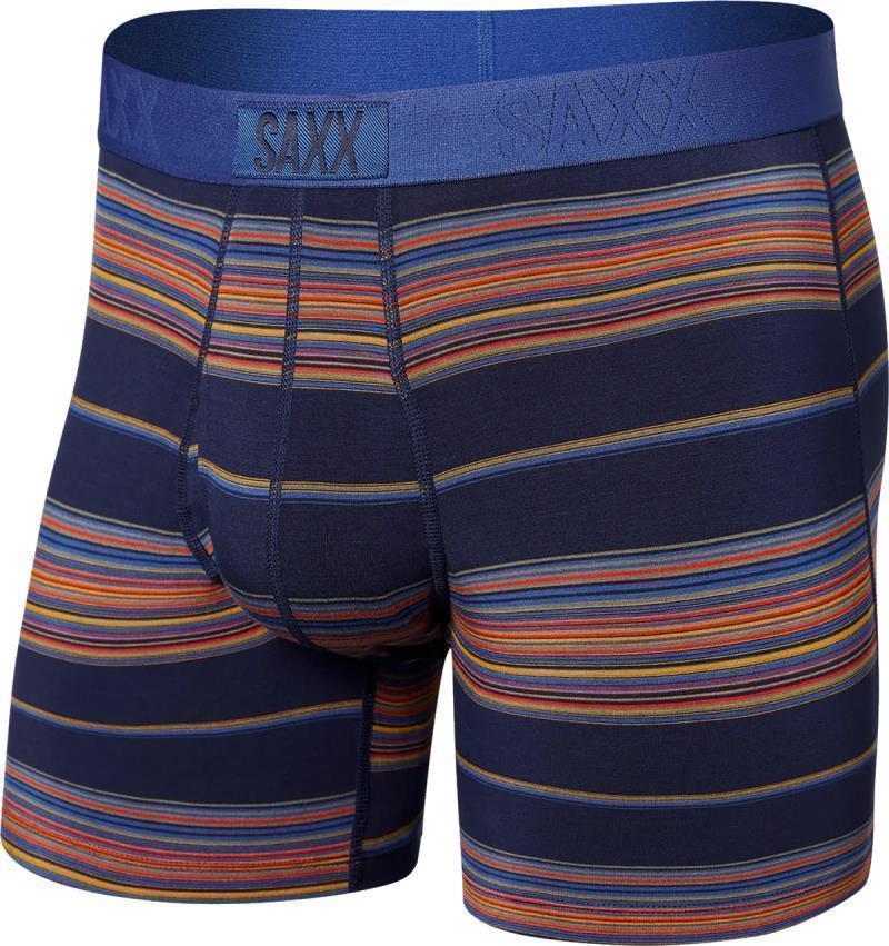 Ultra Super Soft Boxer Brief Fly, 5" Inseam - Mens - horizon stripe-navy 1