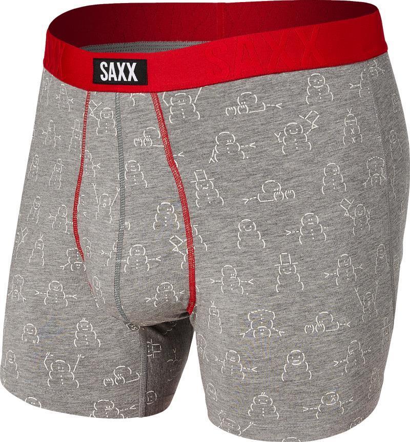 Undercover Boxer Brief Fly, 5" Inseam - Mens - Grey AscII Art Snowmen 1