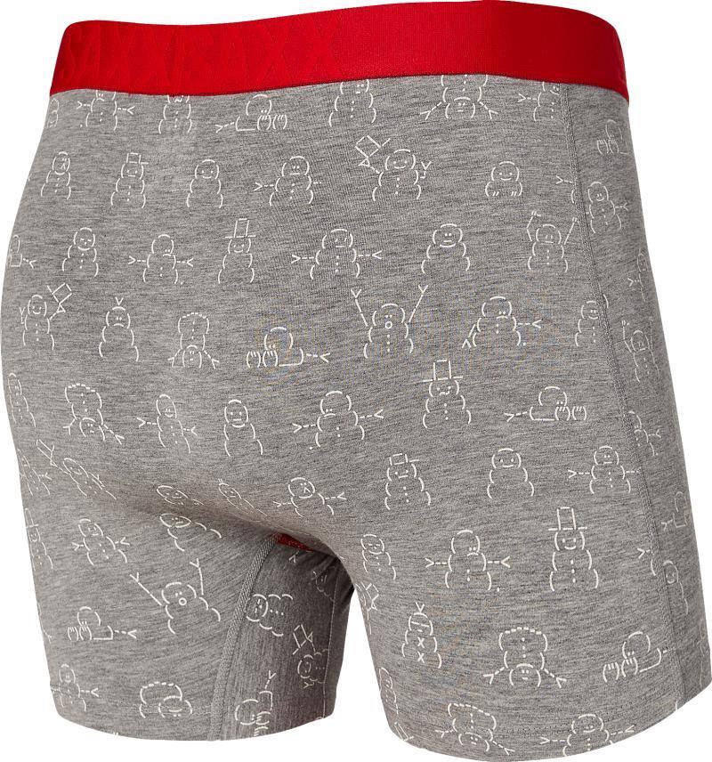 Undercover Boxer Brief Fly, 5" Inseam - Mens - Grey AscII Art Snowmen 2